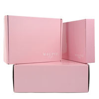 Caja de Regalo Rosa Reciclable Personalizada, Caja de Cartón Corrugado Laminado para Embalaje de Regalos de Lujo