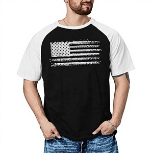 Camisetas de algodón 100% para hombre, corte ajustado, la mejor calidad, estampado personalizado, camiseta americana para hombre, ropa de calle, cuello redondo, jersey de algodón para verano - Product Image 1
