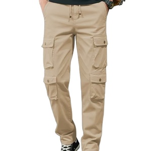 Pantalon cargo athlétique pour homme, personnalisé, multi-poches, décontracté, coupe ample, bas ouvert, pantalon de jogging droit pour la randonnée - Product Image 2