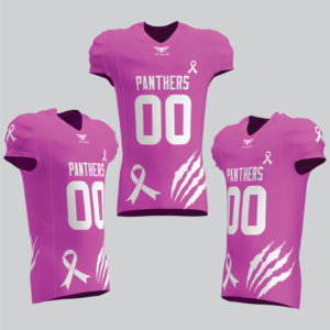 Maillot de football américain personnalisé avec design gratuit, faible MOQ, impression numérique, évacuation de l'humidité, technique sergé, disponible, meilleures ventes - Product Image 4