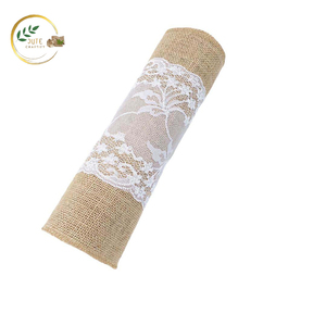 Rustic Style Jute Table Runner – Handmade Natural Fiber Table Decor for Wedding and Dining Decoration - Product Image 2