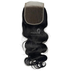 NiceHair Indien Remy Extensions de Cheveux Non Transformés Vierge Cheveux Dentelle Fermeture Grade Vague Naturelle Style Noir Cheveux Tissage Bac Ninh - Product Image 2