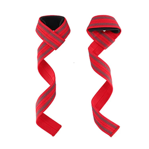 Custom Logo Padded Cotton Power Deadlift Gym Lifting Straps Weightlifting with Wrist <b>Band</b> Support - Product Image 2