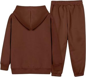 Ensemble de survêtement pour enfants : sweat à capuche et pantalon de jogging – Tenue décontractée pour l'hiver et l'automne – Vente en gros - Product Image 2
