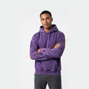 Nouvelle Tendance 2026 : Sweat à Capuche Vintage Streetwear de Haute Qualité 100% Coton Brodé, Délavé à l'Acide, Écologique – Série High Street - Product Image 3