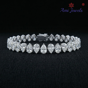 Elegant 14k White <b>Gold</b> Diamond Tennis Bracelet Women Heavy Weight Classic Jewelry Daily Wear IGI Certified - Product Image 1