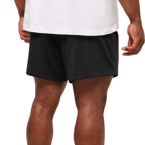 Pantalones Cortos Deportivos de Malla Transpirable para Hombre, para Levantamiento de Pesas, 5 Pulgadas, para Entrenamiento, Culturismo, Color Negro - Product Image 2