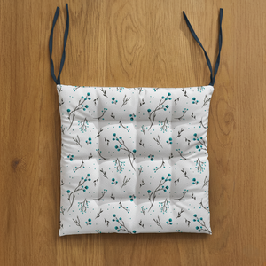 Cojín Cuadrado Suave para Silla con Lazos, Cojín Acolchado de Algodón para Sillas de Comedor, Cocina y Oficina - Product Image 3