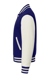 แจ็คเก็ตวาร์ซิตี้ สไตล์ล่าสุดสำหรับผู้ชาย แจ็คเก็ตเลตเตอร์แมนวาร์ซิตี้ แขนหนังเทียม แจ็คเก็ตเบสบอล คุณภาพพรีเมียมยอดนิยม - Product Image 6