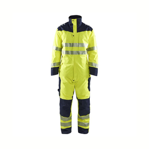 Combinaison de travail haute visibilité pour hommes, polyester, uniforme de sécurité réfléchissant pour usage industriel - Product Image 1