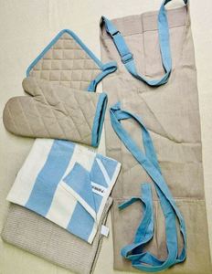 Ensemble d'aprons de cuisine en coton biologique solide, écologiques, fabriqués en Inde, prix de gros. - Product Image 3