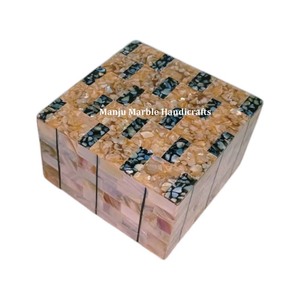 Produit de haute qualité avec boîte d'incrustation d'os en MDF de conception extra limitée avec matériau en nacre pour la collection de stockage de bijoux - Product Image 1