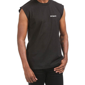 Camiseta sin mangas para hombre de primera calidad para uso casual, 100% algodón, transpirable. - Product Image 6