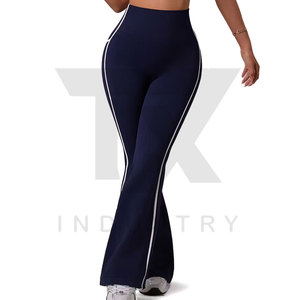 Nuevos Leggings de Yoga de Cintura Alta para Mujer, Tallas Grandes, Transpirables, de Spandex/Poliéster, Personalizables, Fitness, Moda, Sexy, Venta al Por Mayor, Negros - Product Image 6