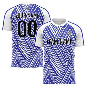 เสื้อฟุตบอลแบบกำหนดเอง คอวี แขนสั้น พิมพ์ลายแบบระเหิด ระบายอากาศได้ดี โพลีเอสเตอร์ 100% ชื่อทีม เบอร์ผู้เล่น ผู้ใหญ่ ใส่ได้ทั้งชายและหญิง - Product Image 4