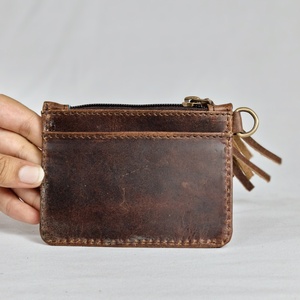 Nueva Cartera Mini de Cuero Genuino Tallado a Mano con Correa de Muñeca, Estilo Western, Monedero Cruzado de Cuero Genuino para Mujer - Product Image 4
