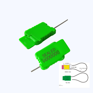 Pull Tight Plastic Abs Coated Wire <b>Cable</b> Seal Heavy Duty Tamper Proof Security Seal Tags Shipping Container <b>Lock</b> 31.5x23.5mm - Product Image 3