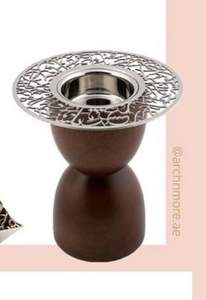 ชุดบัคฮูร์ไม้จันทน์คุณภาพสูง เป็นมิตรกับสิ่งแวดล้อม สำหรับพิธีกรรมทางศาสนา พร้อมถาดและเตาเผาเครื่องหอม สำหรับใช้ในบ้าน โรงแรม กลิ่นหอมแบบอินเดีย ใช้ได้ทุกฤดู - Product Image 3