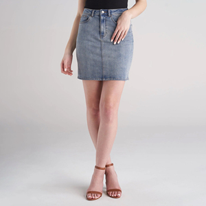 High Quality Denim Skirts Breathable Summer New Solid Color Fashion Denim Mini Skirt Women's Dress - Product Image 2