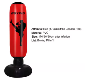 170cm Inflatable Punching <b>Bag</b> Free Standing Boxing <b>Bag</b> Adult Children Boxing <b>Punch</b> Kicking Sandbag PVC Inflatable Tumbler - Product Image 6