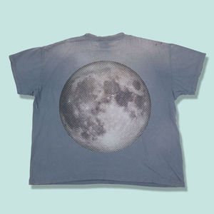 T-shirt décontracté en coton bleu délavé pour homme, col rond, manches courtes, coupe classique, tricot jersey, design uni - Product Image 3