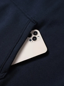 Premium Men's Color Block Pullover Hoodie Olive Green Navy <b>Black</b> <b>Fleece</b> Sweatshirt Streetwear Casual Hoodie with Kangaroo Pocket - Product Image 3
