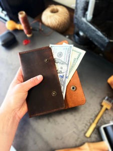 Portefeuille long classique de luxe en cuir véritable, artisanat exquis, pochette délicate pour pièces de monnaie - Product Image 4