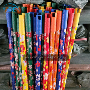 Al por mayor: Tapón de extremo de madera para mango de escoba floral, Palo de madera para cepillo, Herramientas de limpieza de madera, Artículos domésticos ecológicos, Mango corto - Product Image 3