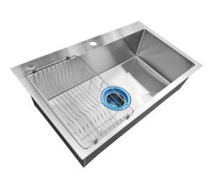 Hot Selling Wide Hairline 304 Stainless Steel Handmade <b>kitchen</b> <b>Sink</b> Single bowl directly from Vietnam factory with good prices - Product Image 5