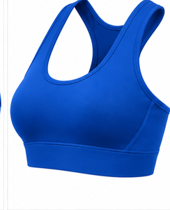 Soutien-gorge de sport sans couture pour femme, respirant, extensible dans quatre directions, pour yoga, gym, fitness, course à pied, crop top, avec logo, faible MOQ, maintien moyen - Product Image 4