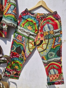 ชุดนอนผ้าฝ้ายพิมพ์ลายโบโฮเรนโบว์สำหรับผู้หญิง ชุดลำลอง ชุดนอน ชุดนอนนุ่ม ระบายอากาศดี ชุดนอนเข้าชุด ชุดนอนแฟชั่น - Product Image 4