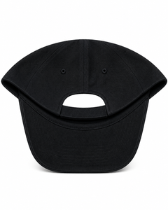 Casquette snapback noire à 6 panneaux avec patch Velcro, unisexe, décontractée, ajustement réglable - Product Image 3