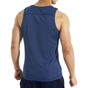 เสื้อกล้ามออกกำลังกายผู้ชายแบบมีโลโก้ OEM สั่งทำได้ เสื้อยืดแขนกุดระบายอากาศสำหรับวิ่ง  ผู้ผลิตชุดกีฬาขายส่ง - Product Image 2