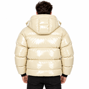 Chaqueta Acolchada Brillante para Hombre OEM, Chaqueta de Invierno Personalizada para Pedidos al por Mayor y Marca Privada - Product Image 3