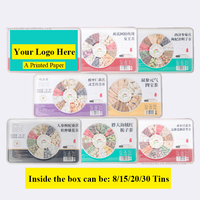 Mélanges d'herbes pour thé portable |   Tisane chinoise artisanale en boîte métallique, unisexe, aux fruits mélangés et aux herbes naturelles |   Boîte/Formule personnalisée