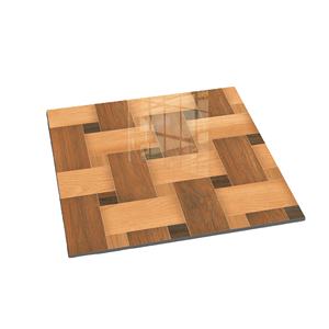 กระเบื้องเซรามิกพอร์ซเลนลายไม้ 600x600 ผิวมันเงา 3 มิติ กระเบื้องปูพื้นเซรามิกพิมพ์ลายดิจิตอล กันลื่น ความหนาตามสั่ง - Product Image 1