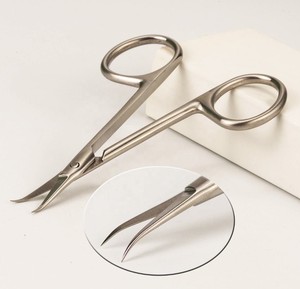 Durable Ceramic Handled Manicure <b>Tool</b> with Custom Logo Right-Handed Curved Stainless Steel Blades for Cuticle Care - Product Image 3