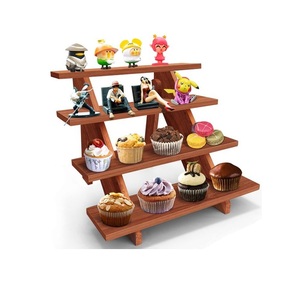 Soporte de Madera Hecho a Mano para Pasteles y Cupcakes, Exhibidor para Mesas de Postres, Fiestas, Panaderías y Decoración de Celebraciones - Product Image 6