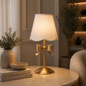 Orbit Frame Metal Table Lamp with Open Iron Ring Base Premium Linen <b>Drum</b> <b>Shade</b> Warm Ambient <b>Lighting</b> for Modern Interiors - Product Image 6