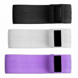 Bandas de resistencia de tela para ejercicios de yoga y gimnasio, color rosa, precio de fábrica con MOQ bajo. - Product Image 1