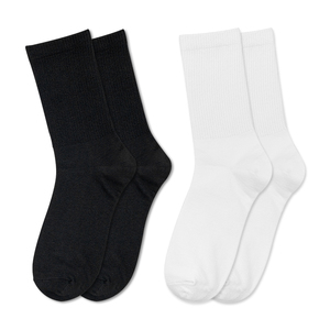 Crew <b>Socks</b> Solid Color Knitted Breathable Regular Style Adult Casual <b>Socks</b> in Blue Beige <b>Purple</b> Red Green Gray - Product Image 4