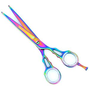 Ciseaux de coiffure professionnels Morje Surgical en acier inoxydable 4Cr13, manche moyen, lame tranchante, pour droitiers, légers - Product Image 5