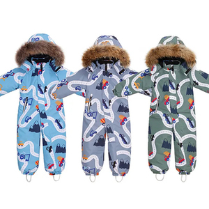 Fabricantes de Ropa, Overoles Gruesos de Invierno Personalizados para Niños Pequeños, Trajes de Nieve para Niñas, Traje de Esquí para Niños - Product Image 1