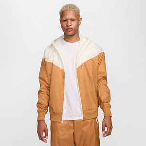 Veste coupe-vent réfléchissante en polyester pour homme, style vintage rétro, imperméable, blanc kaki, et service OEM - Product Image 1