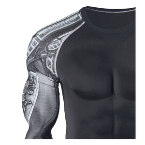 Rashguards de Spandex con Estampado Digital Personalizado para Hombre, Manga Larga, Alta Calidad, con Soporte OEM - Product Image 5