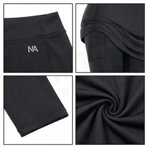 North Approach High Waist Asymmetric Yoga <b>Leggings</b> <b>With</b> <b>Pockets</b> Sweat Wicking Breathable Calf Length Women's Sportswear - Product Image 5