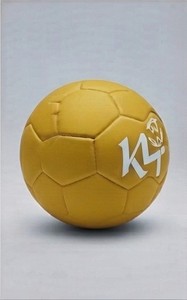Balón de Fútbol Amarillo de PU con Logotipo K4, Equipo de Entrenamiento Resistente para Práctica de Artes Marciales, Uso Unisex en Exteriores - Product Image 5