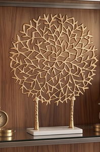 Metal Tree Sculpture High Quality Gold Color Finishing Antique Tree Sculpture Decorative Aluminium <b>Object</b> for Home Decor - Product Image 6