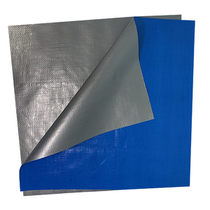 Bâche en PE bleue durable HQ, écologique, résistante au vent, imperméable, résistante aux UV, résistante aux déchirures, 700D-1500D, poids moyen, pour extérieur - Product Image 5