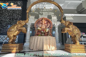ตกแต่งห้องโถงแต่งงานฮินดูที่มีรูปปั้นพระพิฆเนศจาราติงานแต่งงานพระพิฆเนศกับรูปปั้นพระพิฆเนศสำหรับงานแต่งงาน - Product Image 4